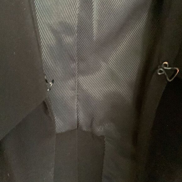 Alice + Olivia black long draped collar tuxedo style blazer - Picture 13 of 13